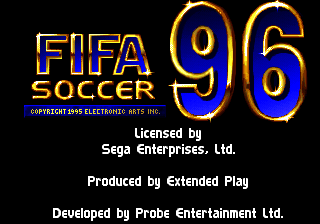 FIFA Soccer 96 — Title screen