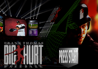Frank Thomas Big Hurt Baseball — Title screen