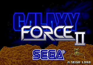 Galaxy Force II — Title screen