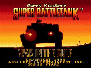 Garry Kitchen's Super Battletank : War in the Gulf — Title screen