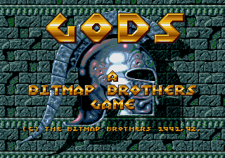 Gods — Title screen