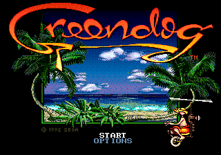 Greendog : The Beached Surfer Dude! — Title screen
