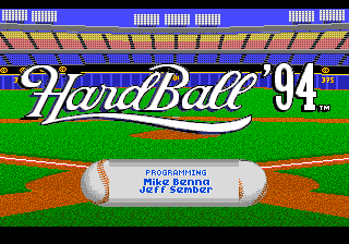 HardBall '94 — Title screen