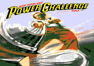Jack Nicklaus' Power Challenge Golf — Title screen