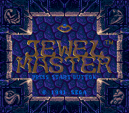 Jewel Master — Title screen