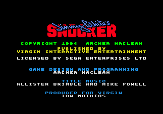 Jimmy White's Whirlwind Snooker — Title screen