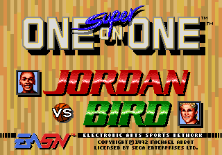 Jordan vs Bird — Title screen