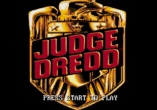 Judge Dredd — Title screen