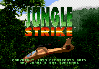 Jungle Strike : The Sequel to Desert Strike — Title screen