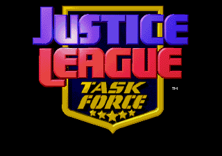 Justice League Task Force — Title screen