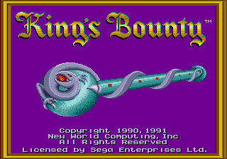 King's Bounty : The Conqueror's Quest — Title screen