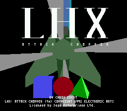 LHX Attack Chopper — Title screen