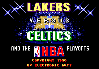 Lakers versus Celtics and the NBA Playoffs — Title screen