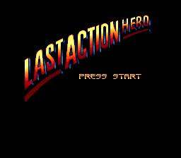 Last Action Hero — Title screen