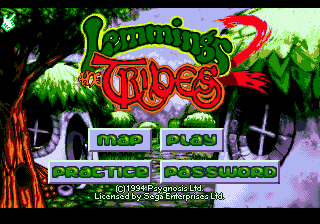 Lemmings 2 : The Tribes — Title screen