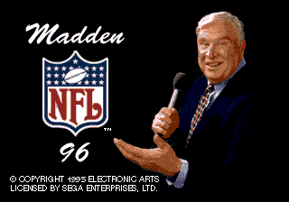 Madden NFL 96 — Title screen