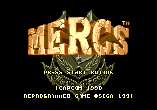 Mercs — Title screen
