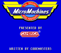 Micro Machines — Title screen