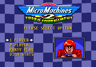 Micro Machines 2 : Turbo Tournament — Title screen