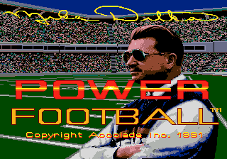 Mike Ditka Power Football (Homebrew) — Title screen