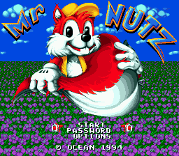 Mr. Nutz — Title screen