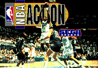 NBA Action '95 Starring David Robinson — Title screen
