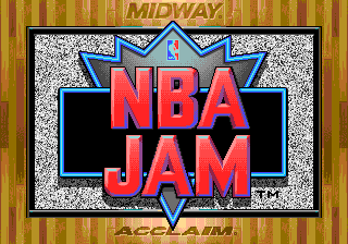 NBA Jam — Title screen