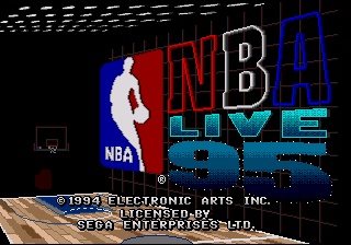 NBA Live 95 — Title screen