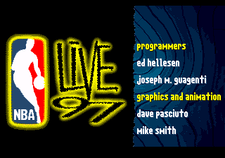 NBA Live 97 — Title screen