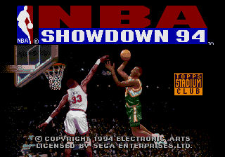 NBA Showdown '94 — Title screen