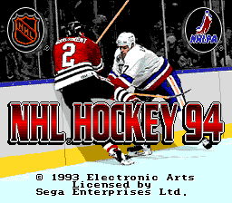 NHL '94 — Title screen