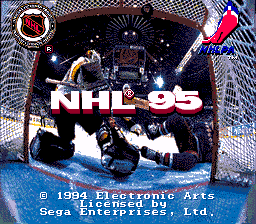 NHL 95 — Title screen