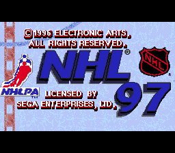 NHL 97 — Title screen