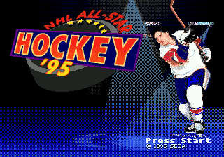 NHL All-Star Hockey '95 — Title screen