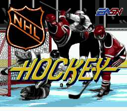 NHL Hockey — Title screen