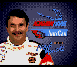 Newman-Haas IndyCar Featuring Nigel Mansell — Title screen