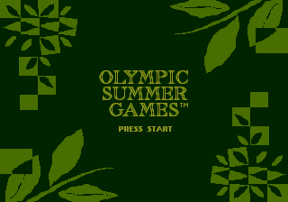 Olympic Summer Games — Title screen