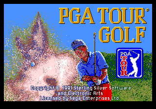PGA Tour Golf — Title screen