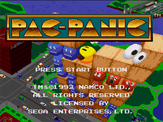 Pac-Attack — Title screen