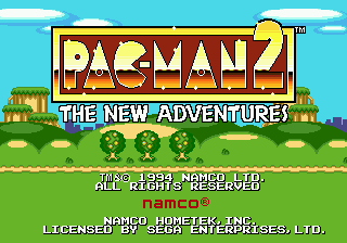 Pac-Man 2 : The New Adventures — Title screen