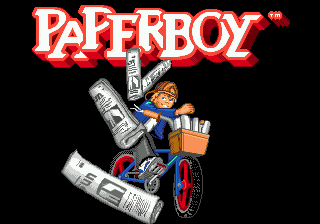 Paperboy — Title screen