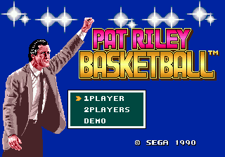 Pat Riley Basketball — Title screen