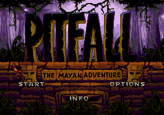Pitfall : The Mayan Adventure — Title screen