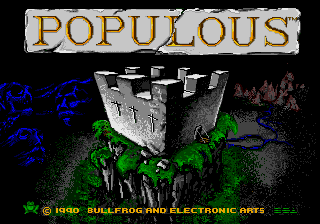 Populous — Title screen