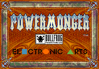 Power Monger — Title screen