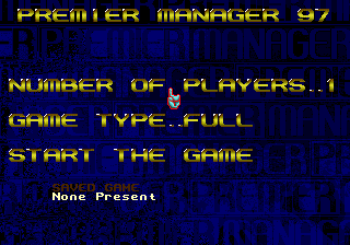 Premier Manager 97 — Title screen