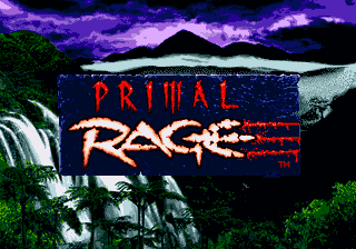 Primal Rage — Title screen