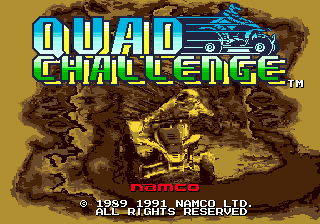 Quad Challenge — Title screen