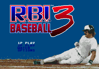 R.B.I. Baseball 3 — Title screen