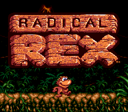 Radical Rex — Title screen